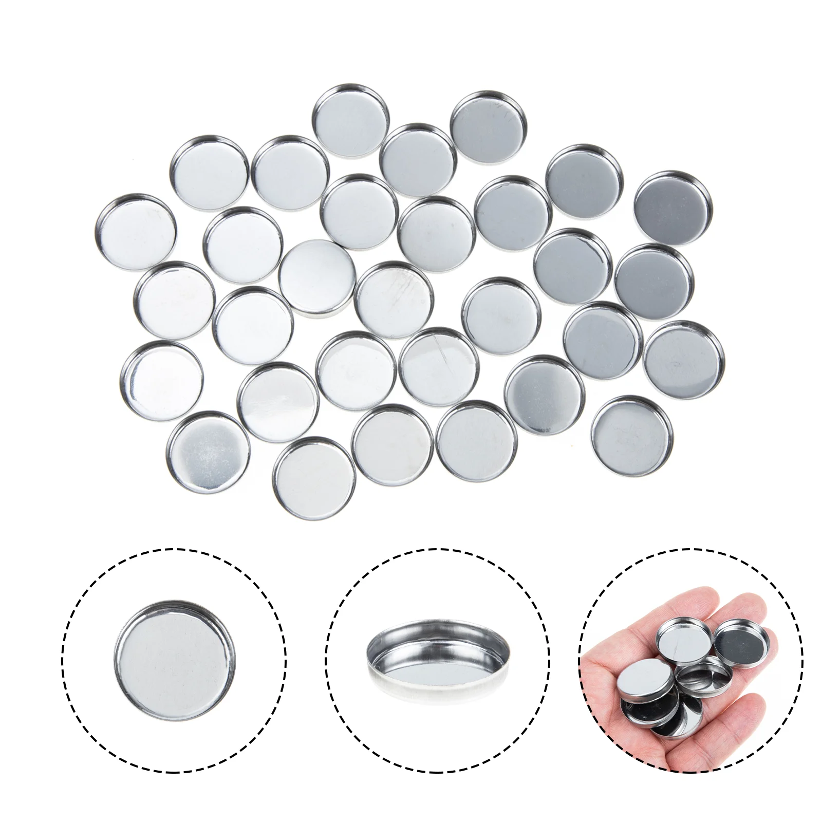 

Empty Round Metal Pans Empty Eyeshadow Case Empty Pans Empty Eyeshadow Pans Palettes Accessory
