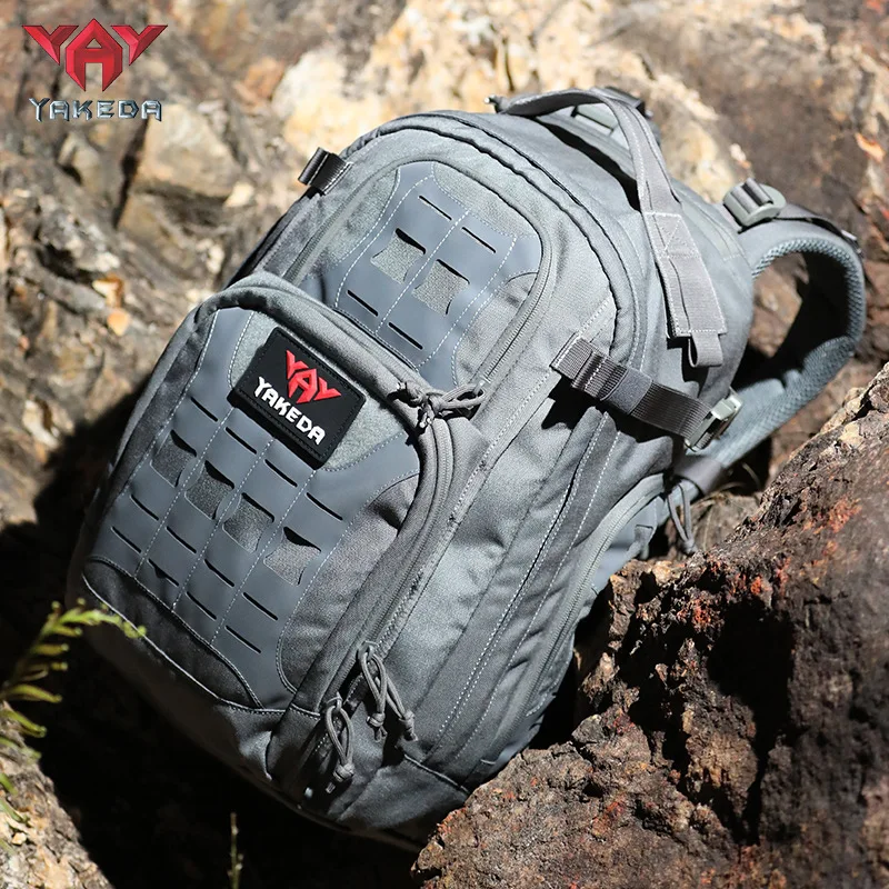 Фото YAKEDA 600D MOLLE Тактический рюкзак Assault Pack 40L Водонепроницаемый уличный дорожный рюкзак для кемпинга, альпинизма и пешего туризма, мужской рюкзак №5