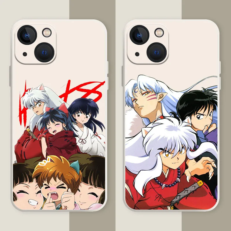 

Inuyasha Liquid Silicone Case for OnePlus 8 8T 9 9T 10 Pro 9R 9RT Nord One Plus 1+9R 1+8 1+8T 1+10Pro Animal Soft Cover Fundas