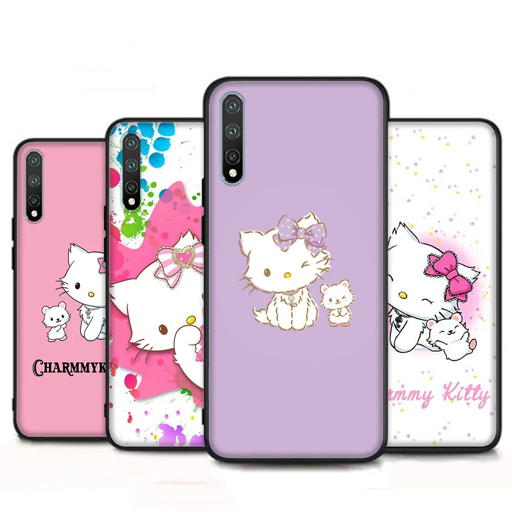 Charmmy Kitty Cover for OPPO Reno 7 Pro 6 5 5Z 5F 4 4F 4Z 2Z 2F Lite Black Phone Case