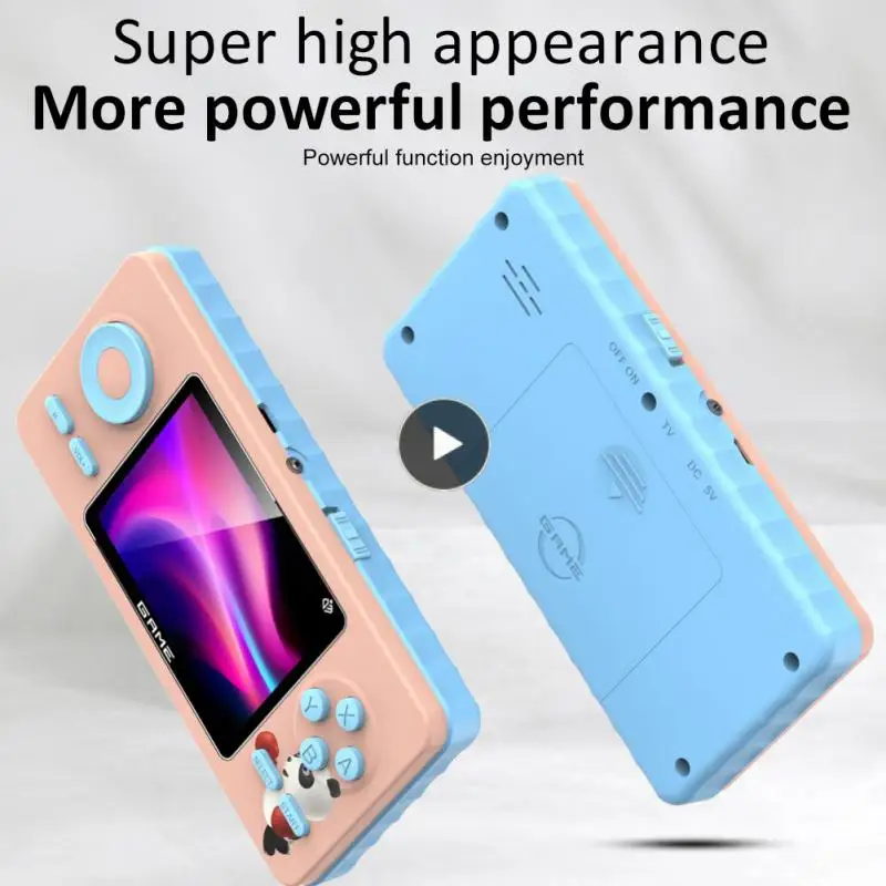 

Video Handheld Game Console Built-in 520 Games 8-bit Childrens Gifts Ergonomic 520-in-1 Games For Christmas Gift Portable Games