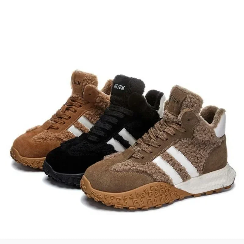 Женские ботинки зимние женские кроссовки новинка 2025 обувь Dexun на платформе из