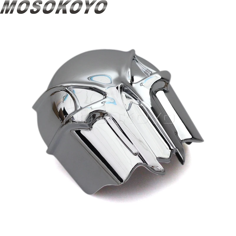 Чехол с изображением черепа и рога для Harley Softail Dyna Touring 92-13 стрит Боб Роуд король