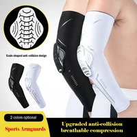 2022 new sports arm guard sleeves honeycomb anti collision compression elbow pads basketball football riding protective gear