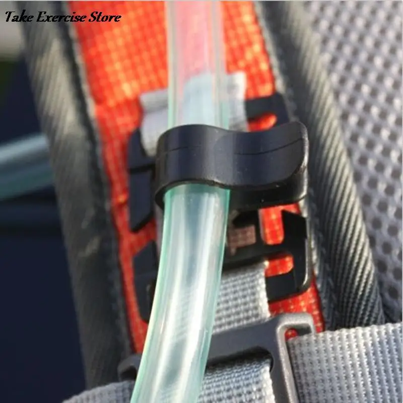

2 PCS Drinking Tube Clip Rotatable Molle Hydration Bladder Drinking Tube Trap Hose Webbing Clip Molle Fits
