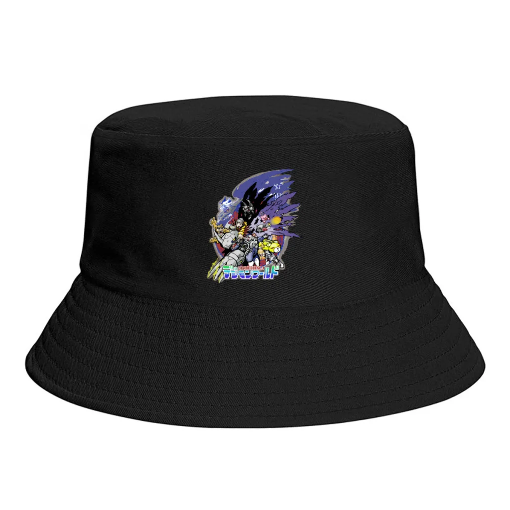 

Winter Monster World Bucket Hat for Boy Girl Funny Digital Monster Manga Fisherman Hat Decorative Bob Femme Gorro
