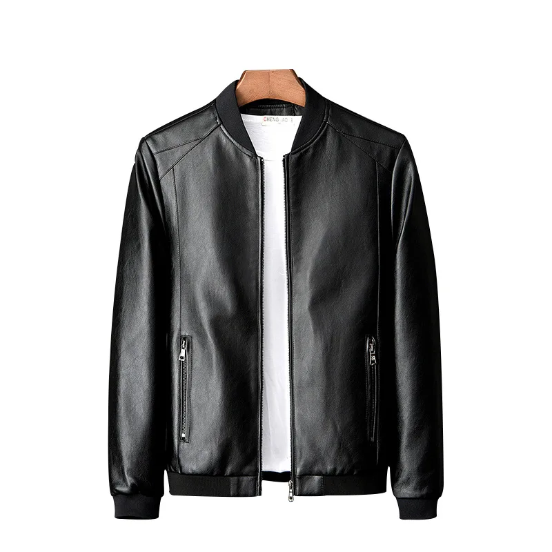 

Fashionable Winter Leisure Motorcycle Leather Jacket Motorcycle Jacket Plush Men's Jacket Men's PU Leather Jacket Men