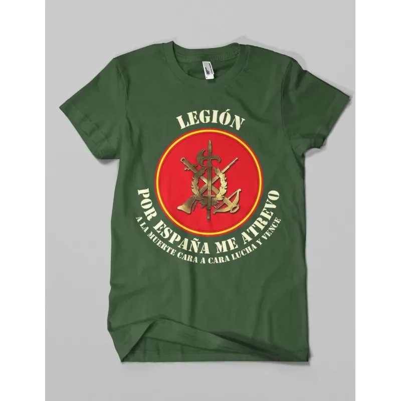 Camiseta Legion Por España Me Atrevo Мужская футболка с коротким рукавом Повседневная рубашка из