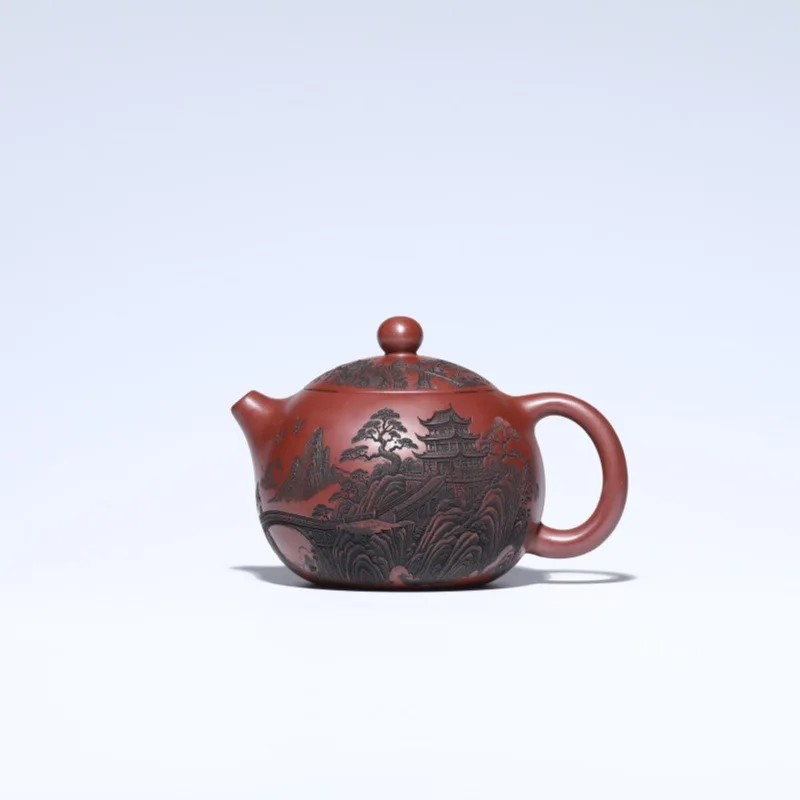 

Фиолетовый глиняный чайник Zhouyao 600 мл
