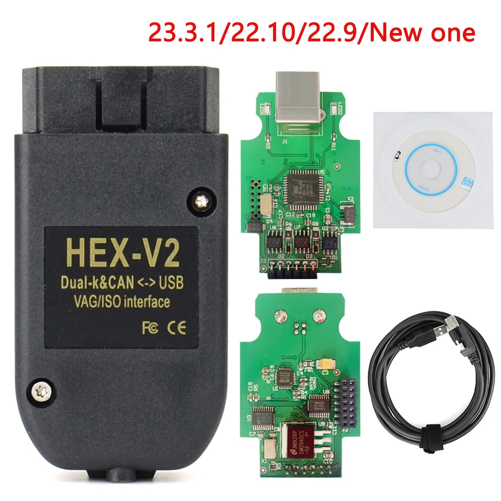 Новый V23.3.1 HEX V2 Obd2 сканер для VAGCOM 21.3.0 VAG COM 21.12.0 ATMEGA162 + 16V8 + FT232RQ