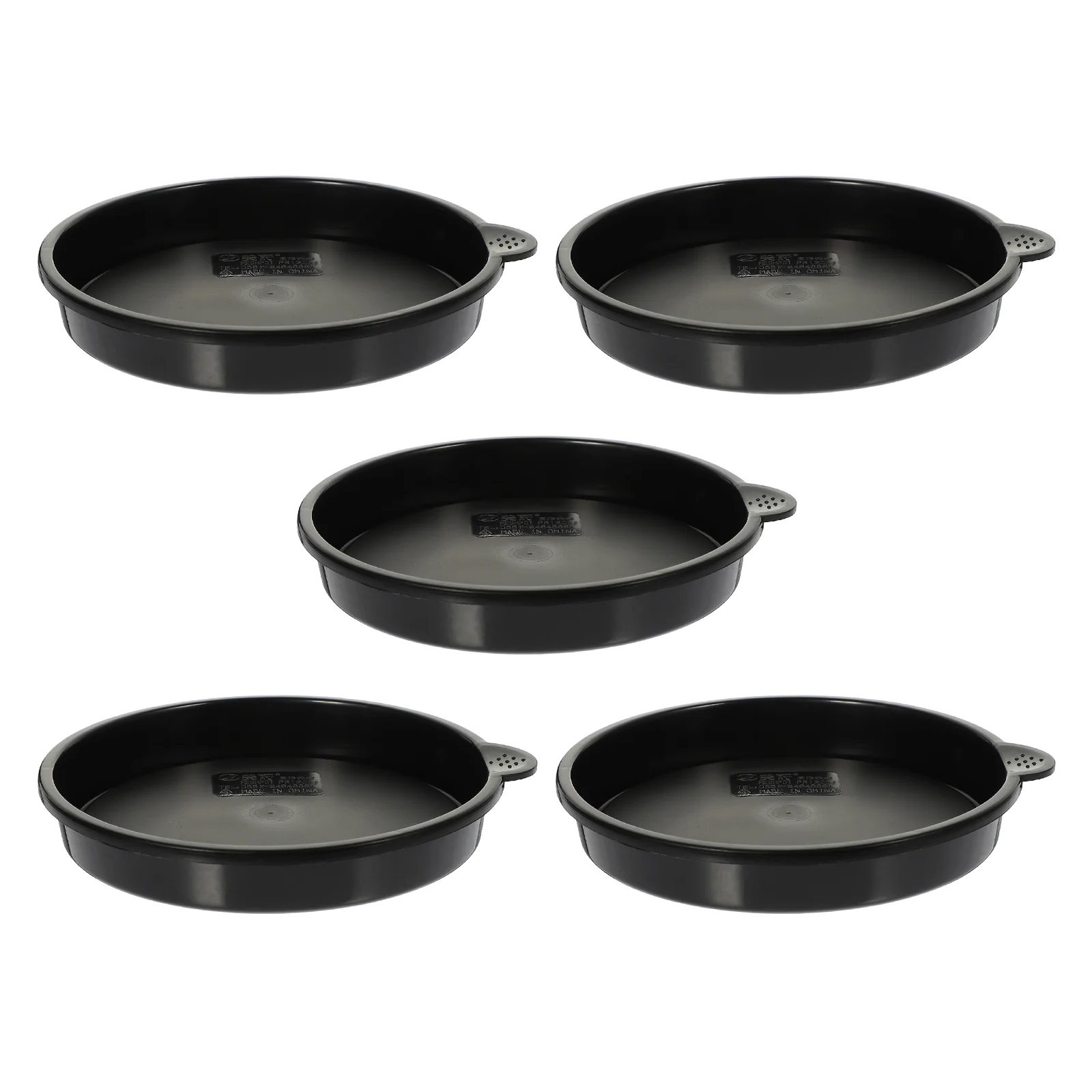 

5pcs Round Saucers Pot Dish Saucer Tray Resin Flowerpot Tray Delicate Gardening Flowerpot Bases for Display