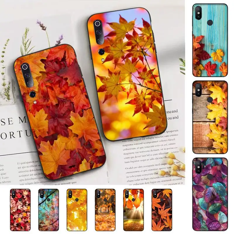 

autumn leaves Phone Case for Xiaomi mi 5 6 8 9 10 lite pro SE Mix 2s 3 F1 Max2 3