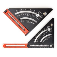 triangle ruler folding positioning aluminum angle protractor inch speed square measuring framing gauges woodworking tools