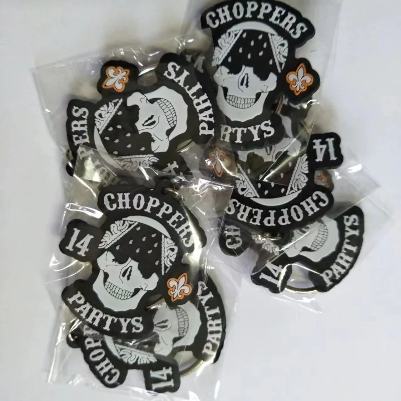 Брелоки с принтом черепа кольцо для ключей напечатанными буквами индивидуальные