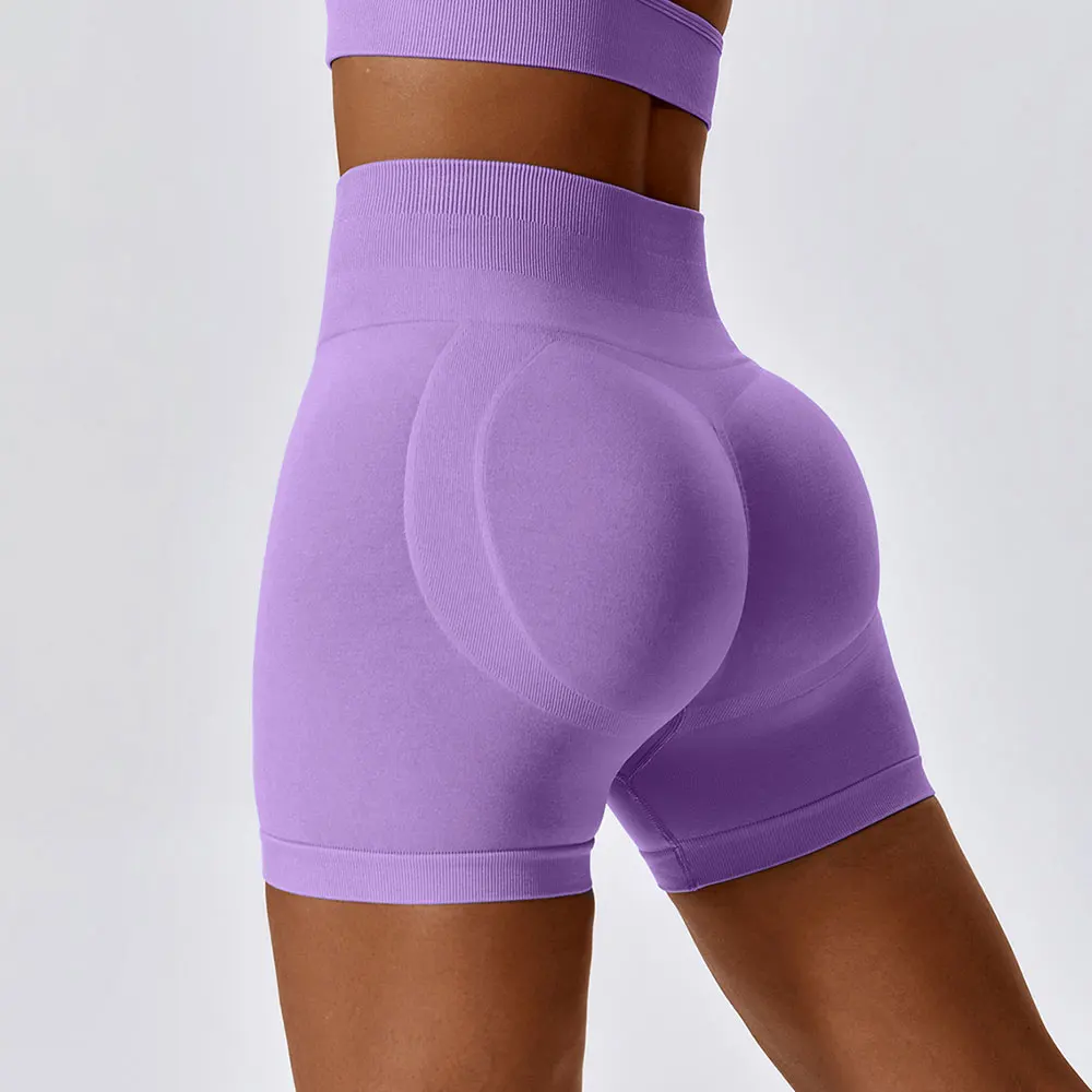 

Женские шорты с высокой талией для тренажерного зала, быстросохнущие велосипедные шорты для бега, шорты для йоги, спортивные шорты пуш-ап для фитнеса, йоги, тренировочные шорты