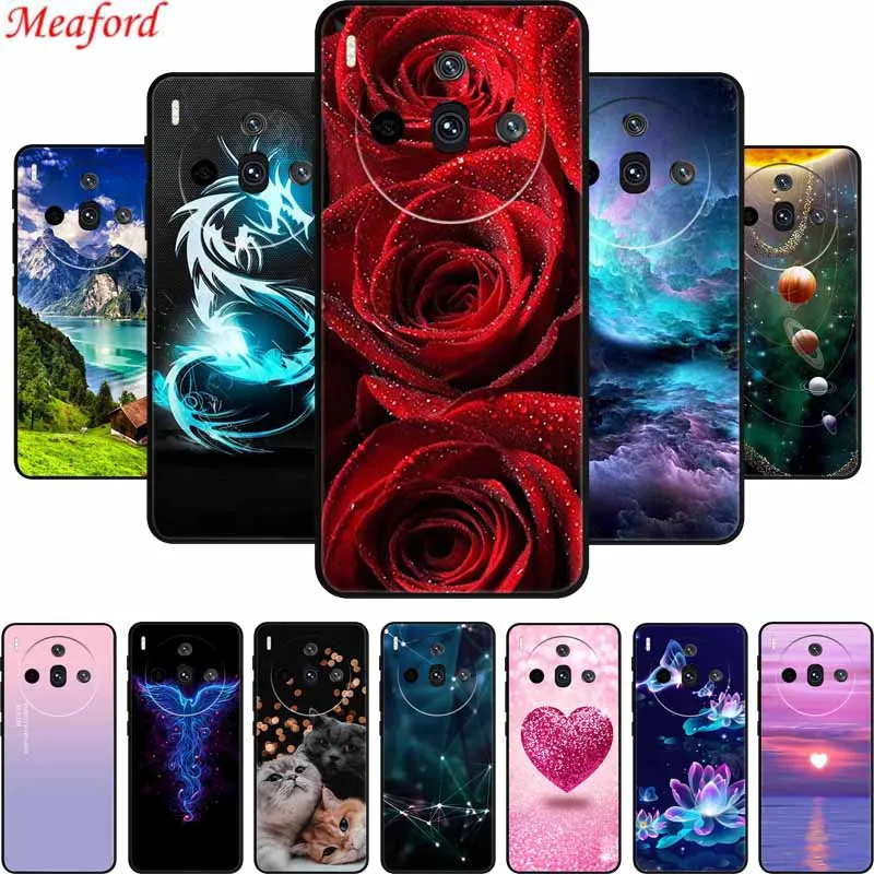 Для ZTE nubia Z60S Pro Задняя крышка Чехол 6 78 дюйма Черный силиконовый мягкий чехол для