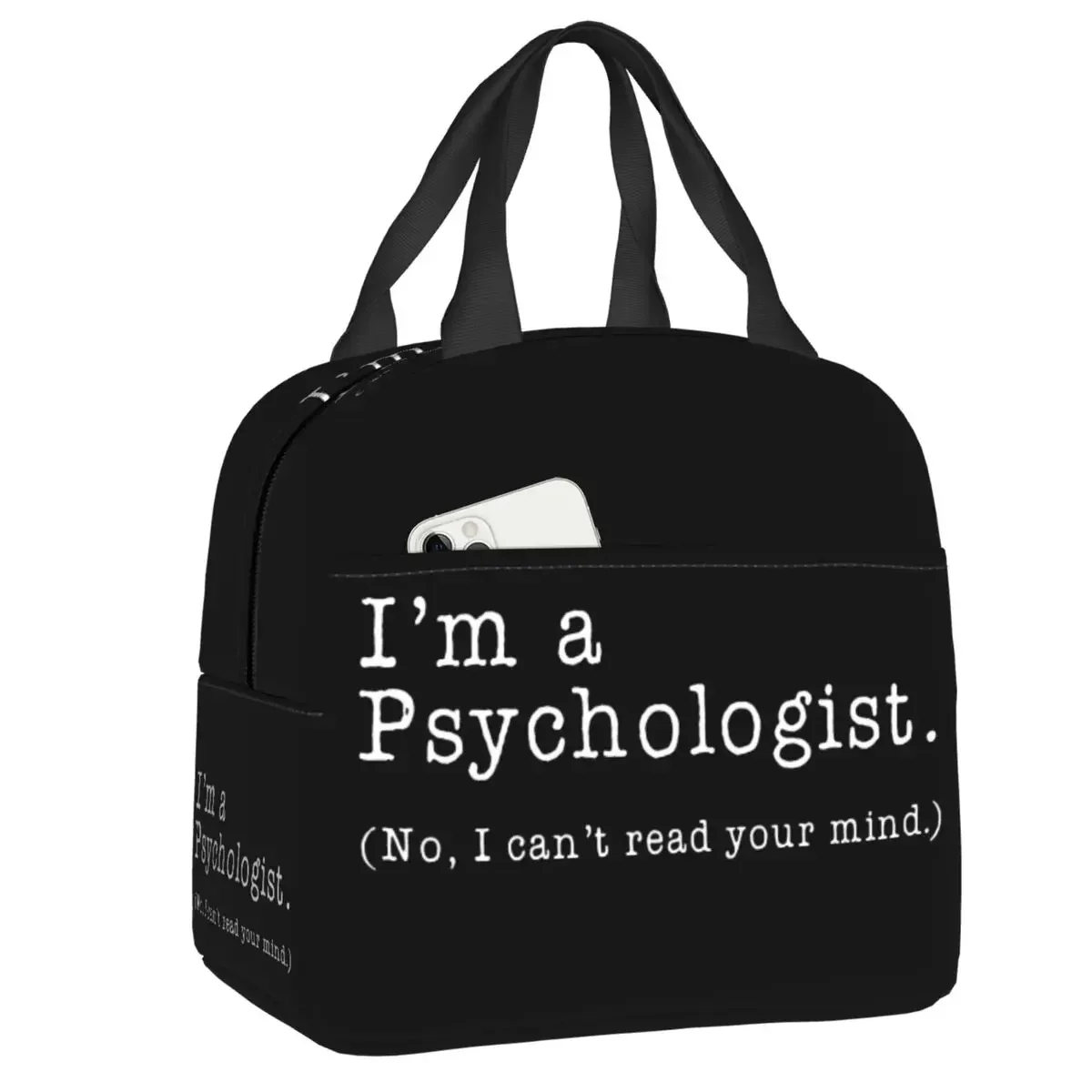 

Я психолог, нет, я не могу прочитать ваше мнение, термоизолированная сумка для ланча, подарок психологу, Ланч-бокс для работы, школьные пищевые пакеты