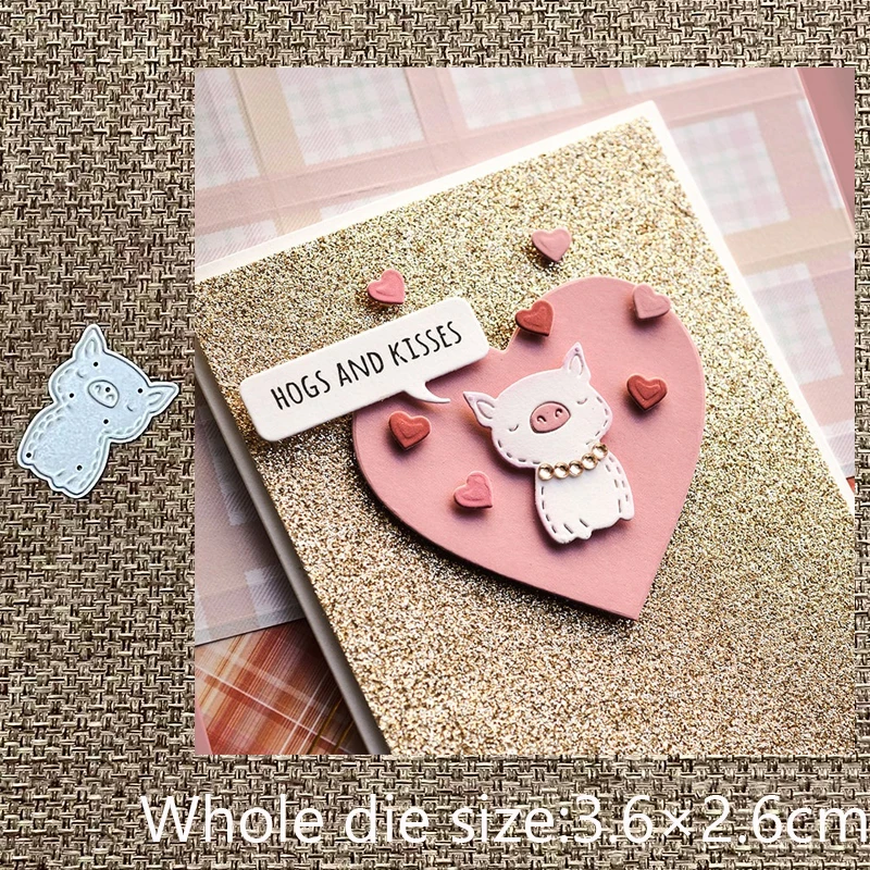 

New Design Craft Metal stencil mold Cutting Dies pig decoration scrapbook die cuts Album Paper Card Craft Embossing