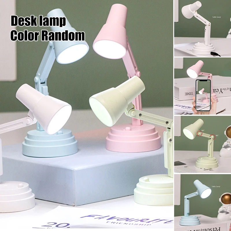 

Foldable Mini Table Lamp Adjustable USB Charging Bedside Light Simple Reading Lamp for Home Bedroom Dormitory Dropship