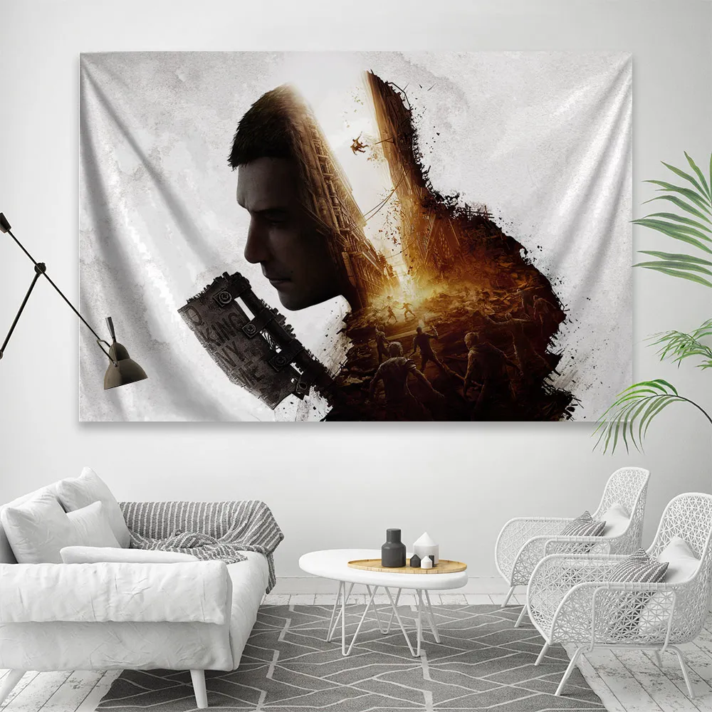 

Dying light 2 Game Poster Wall decoration painting tapestry HD printing wall art Soft Canvas Poster Wall Painting