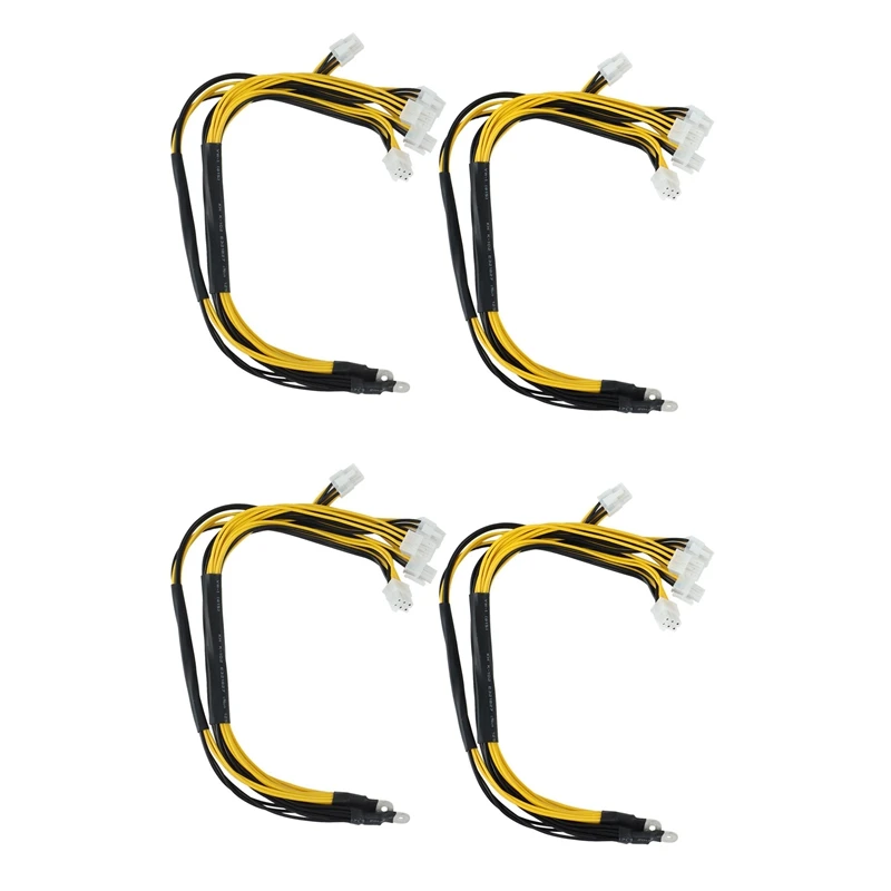 

4 Pcs 1200W 1600W Output Wire 6Pin PCIE Powers Connector For Bitmain Antminer APW3 / APW3+ / APW3++ / APW7 PSU L3 D3
