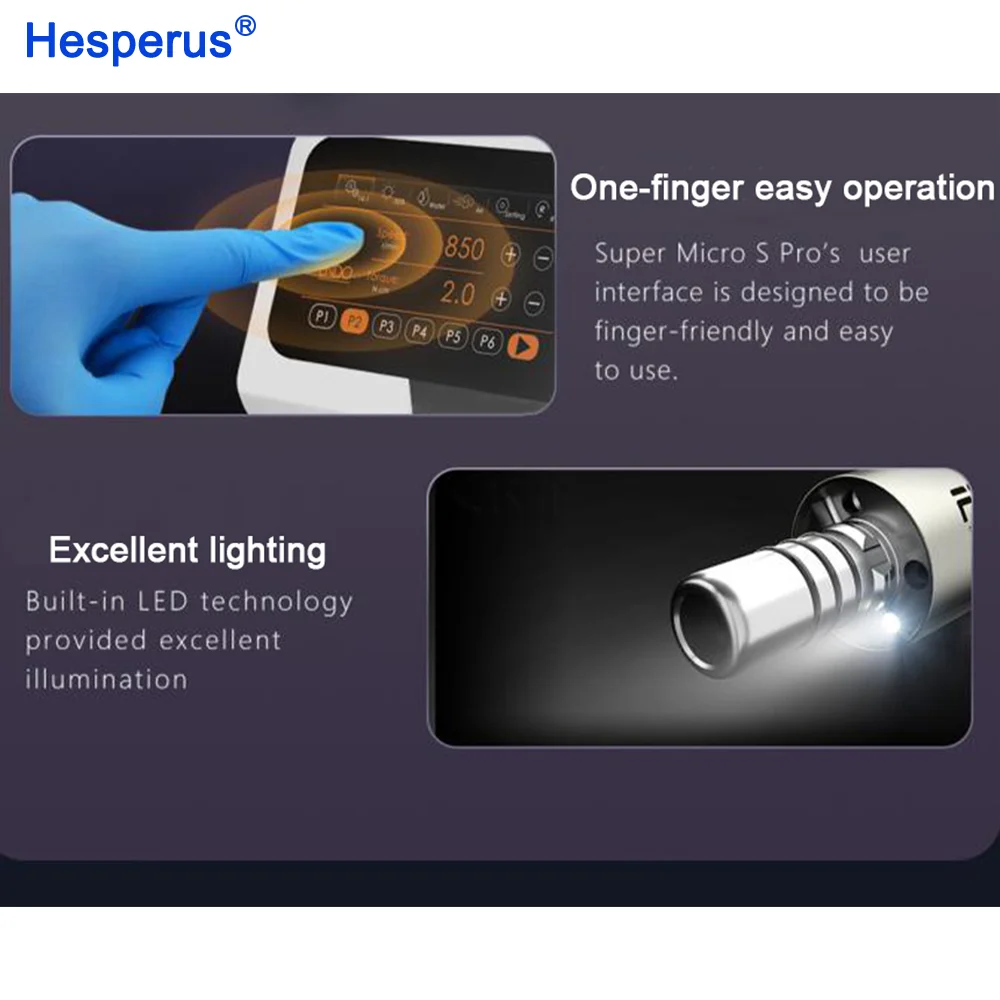 Электродвигатель Super Micro S pro Den tal + двигатель endo 2 в 1 бесщеточный внутренний