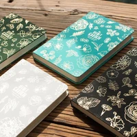 vintage floral design hardcover notebook 128188mm blank paper journal 256p creative school office stationery