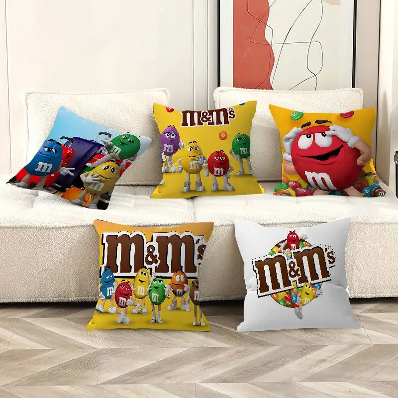 Фото Чехол для подушки Candy C-Chocolate MMS, декоративный чехол для подушки в стиле фермерского дома, чехлы для декоративных подушек для дивана №2
