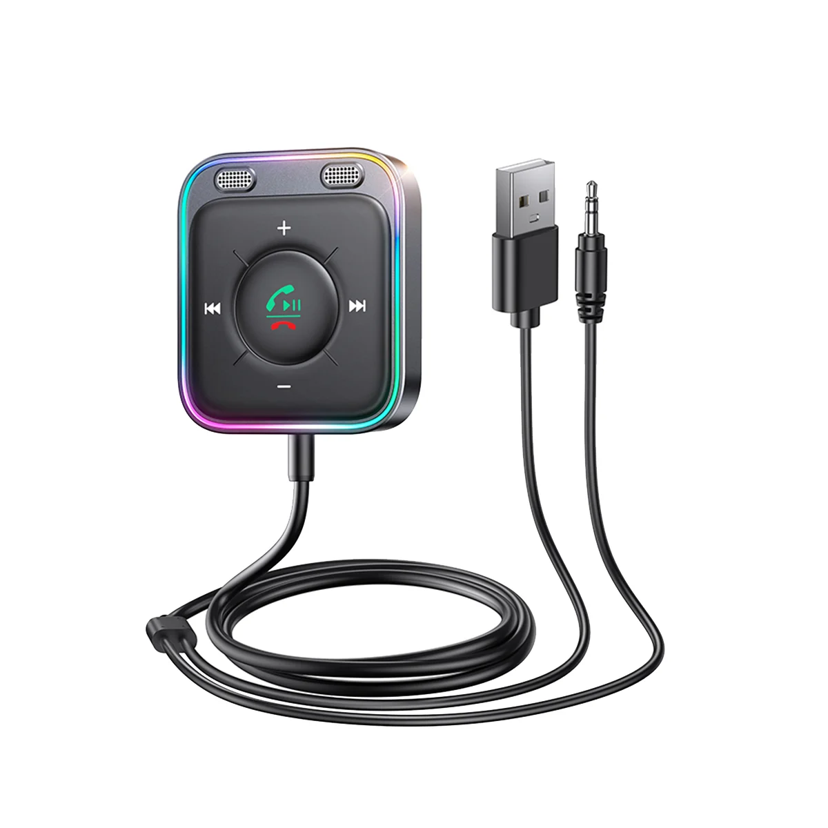

Bluetooth 5.3 Car Adapter Enhanced Dual Mics ENC Noise Cancellation