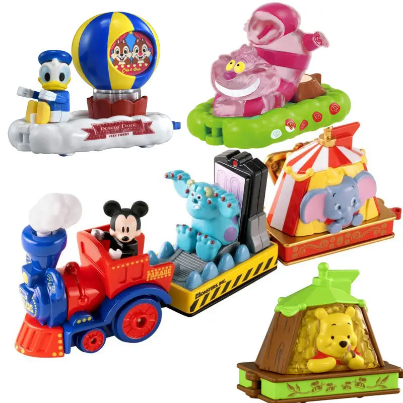 

Disney Parade Of Dreams Float Cartoon Mickey Train-head Dumbo Sullivan Cruise Car Simulation Alloy Car Model Children's Toy Gift