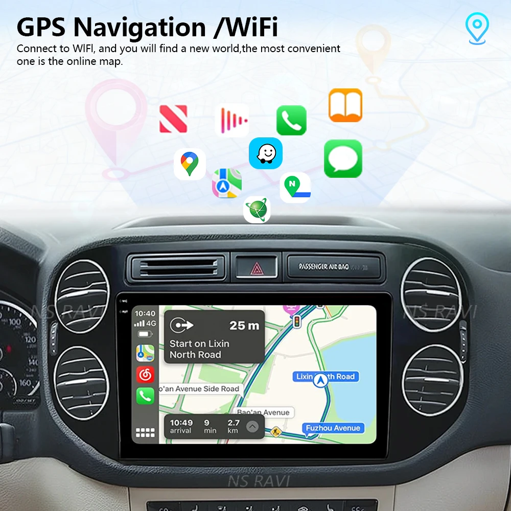 Фото Автомагнитола Android 16 с CarPlay, 2K экраном, 2DIN, для VW Volkswagen Tiguan 1 NF 2006-2016 №4