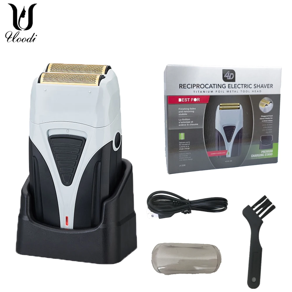 Reciprocating Trimmer Razor Hair Clipper Electric Shaver Cutting Beard for Men Twin Blade