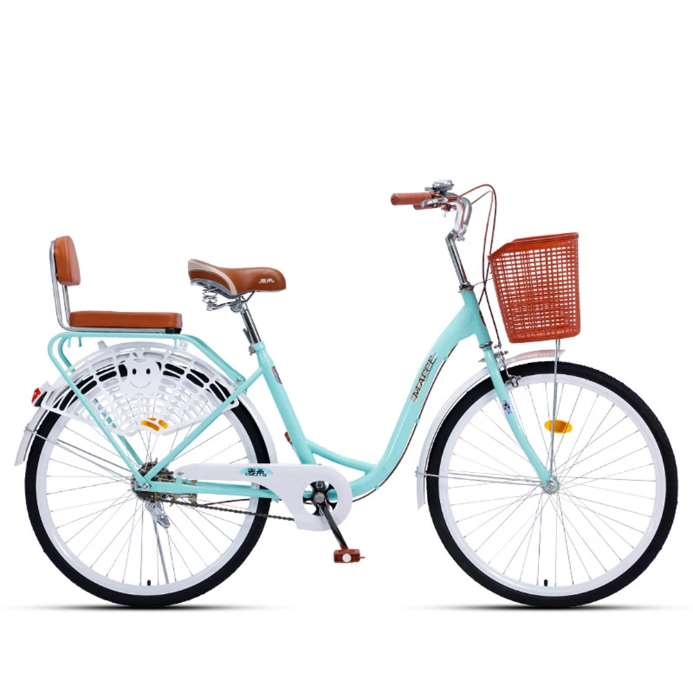 

Commute Bicycle Mountain Bike Adult Bicycle Carbon Steel Retro Double Student Non Slip Backrest Wear Resisting