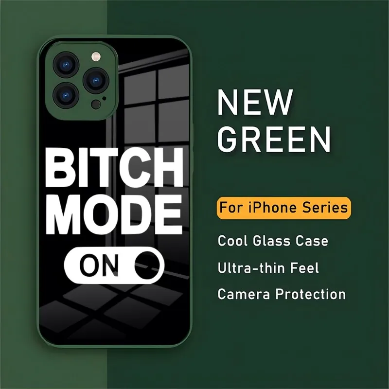 

Black Minimalist Text Quote Phone Case 2023 New Color For IPhone 14 Pro 13 11 12 XR XS MAX 7 8 X Plus 13 Tempered Glass Covers