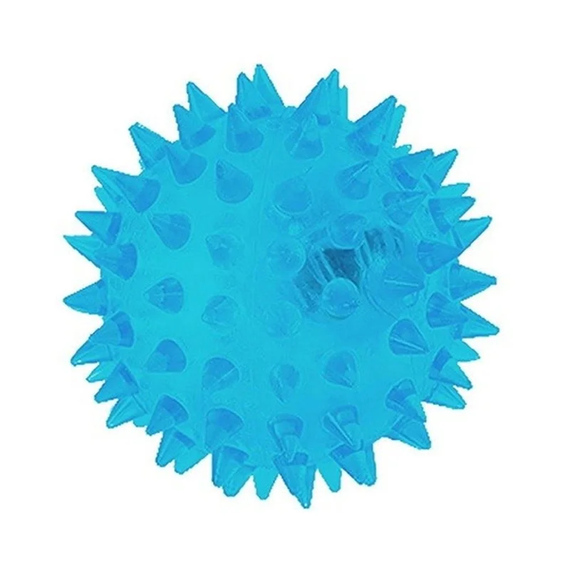 Милая игрушечная собака Щенок Домашнее животное Led писклявый резиновый Hedgehog мяч