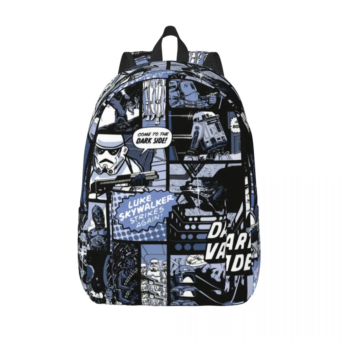 

Рюкзак детский «Звездные войны», школьный ранец синего цвета с комиксами для мальчиков и девочек, легкий рюкзак для учеников начальной школы
