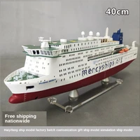 40cm medical ship model luxury cruise ship company gift model can be customized ship model ornaments