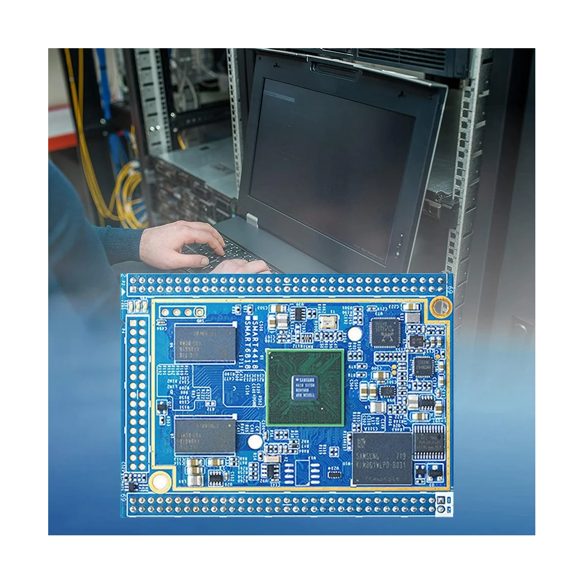 

Smart4418 Core Board+Heat Sink S5P4418 Quad Core 1+8G EMMC Gigabit LAN Open Source Android 7.0/Ubuntu/OpenWrt Core Board