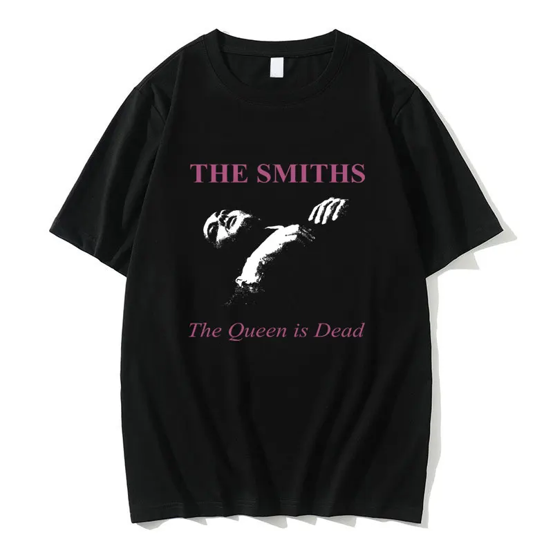 

Футболка Мужская/женская с принтом королевы и мертвецов, модная тенниска большого размера в британском стиле, рубашка в стиле хип-хоп и панк, рок-группа The Smiths