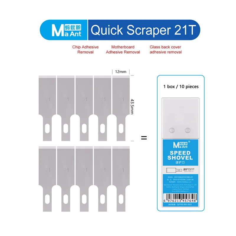 

Набор инструментов MaAnt для удаления клея с процессоров