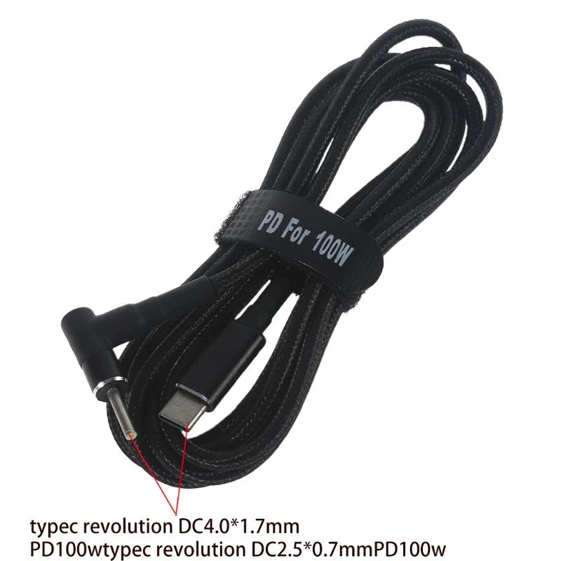 

Universal USB-C Type-C to DC 2.5x0.7mm Data Cable PD 100W Fast Charging Cable Cord Used for All Type-C Plug
