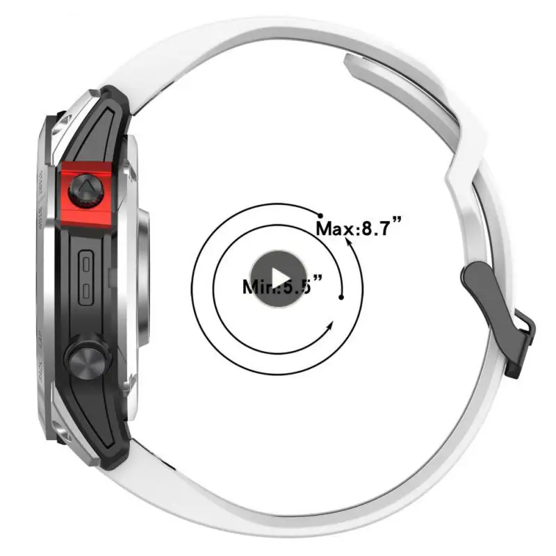 

Ремешок силиконовый для часов, удобный двухцветный Воздухопроницаемый браслет для часов с защитой от пота