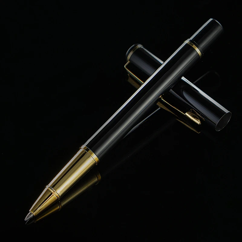 

Лидер продаж, брендовая металлическая искусственная роскошная мужская ручка для письма с надписью, купить 2, отправить подарок