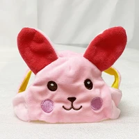 pink dog hat adjustable rabbit pet items warm puppy small medium cat soft winter windproof accessories supplies products