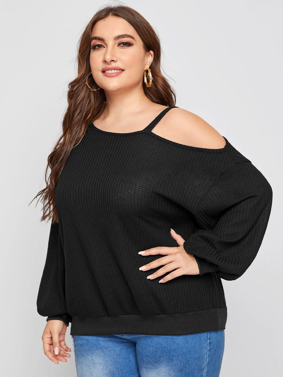 

Женская Осенняя Толстовка с длинным рукавом и подолом