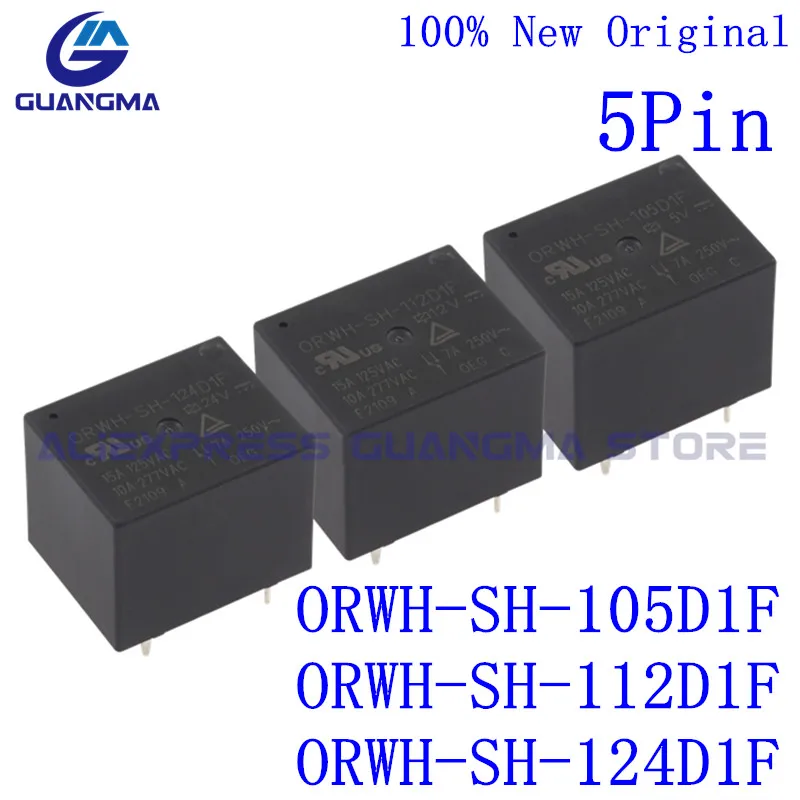 10 шт., 100% оригинальные новые реле, фотолампы, фотолампы, SH 105D1F 112D1F 124D1F 10A 5Pin DC5V 12V 24V