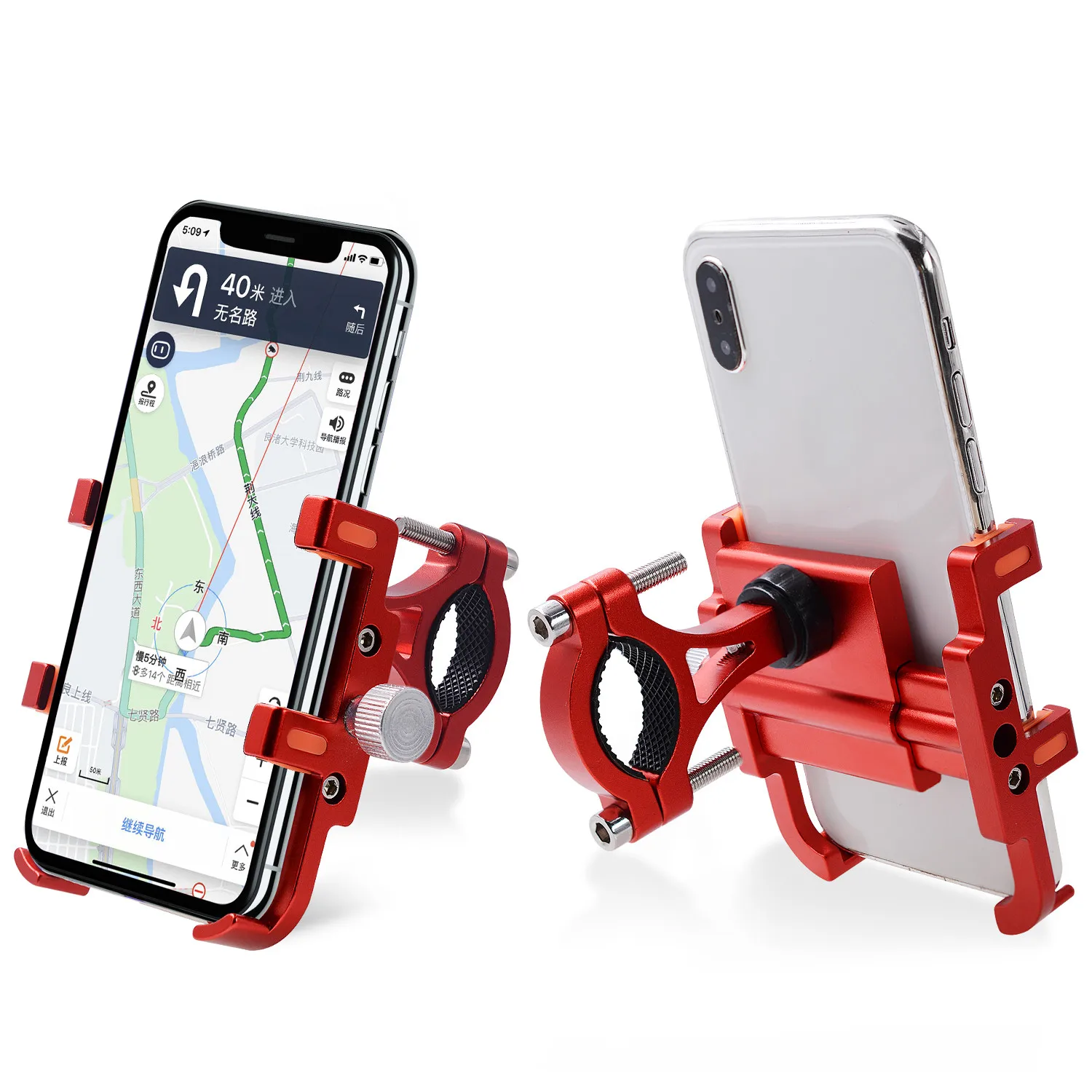 

Motorcycle Bike Phone Holder Aluminum Alloy 360 Rotatable Bracket GPS Bicycle Phone Stand Support Cellphone Mount Bracket