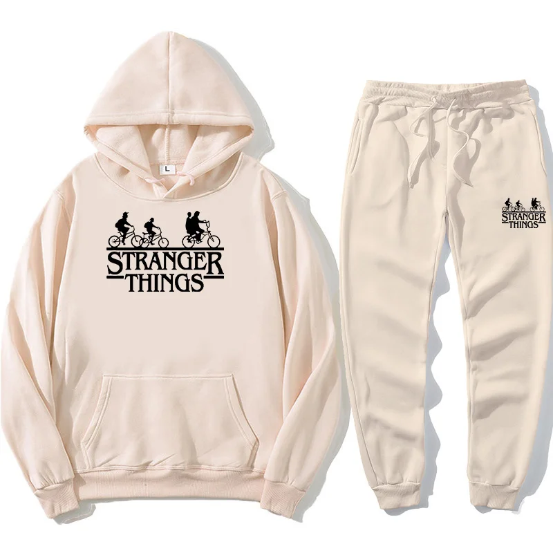 

new men's hoodie suit sportswear sweatshirt suit fleece hoodie + sweatpants jogging men's pullover 3XL sports suit men 2022