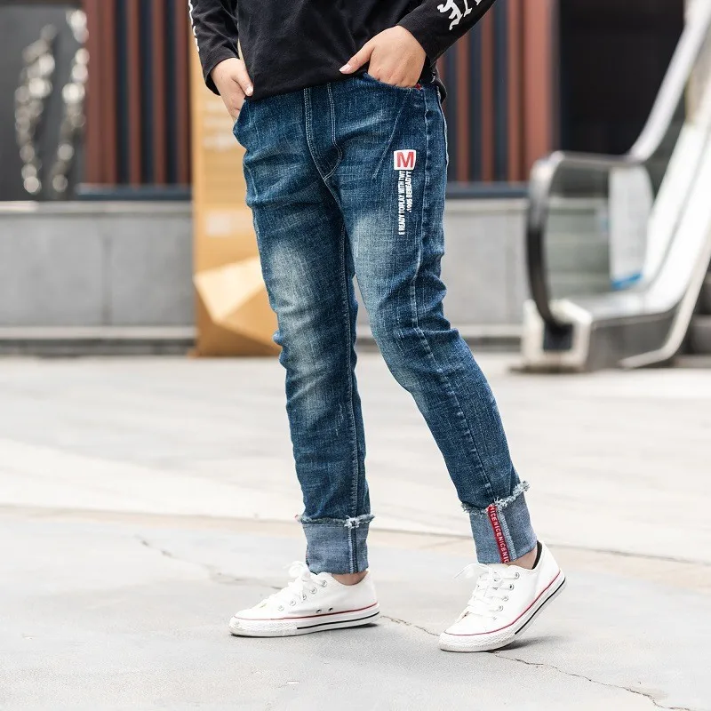 

4-13Y Baby Toddler Boy Denim Clothing Pants Kids Boys Girls Clothes Jeans Trousers Children Infant Pants Bottoms