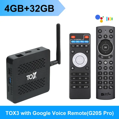 TOX3 Smart TV Box Android 11 4 ГБ 32 ГБ Amlogic S905X4 Wifi 1000M BT 4K Медиаплеер Set top box Поддержка Dolby Atmos Audio